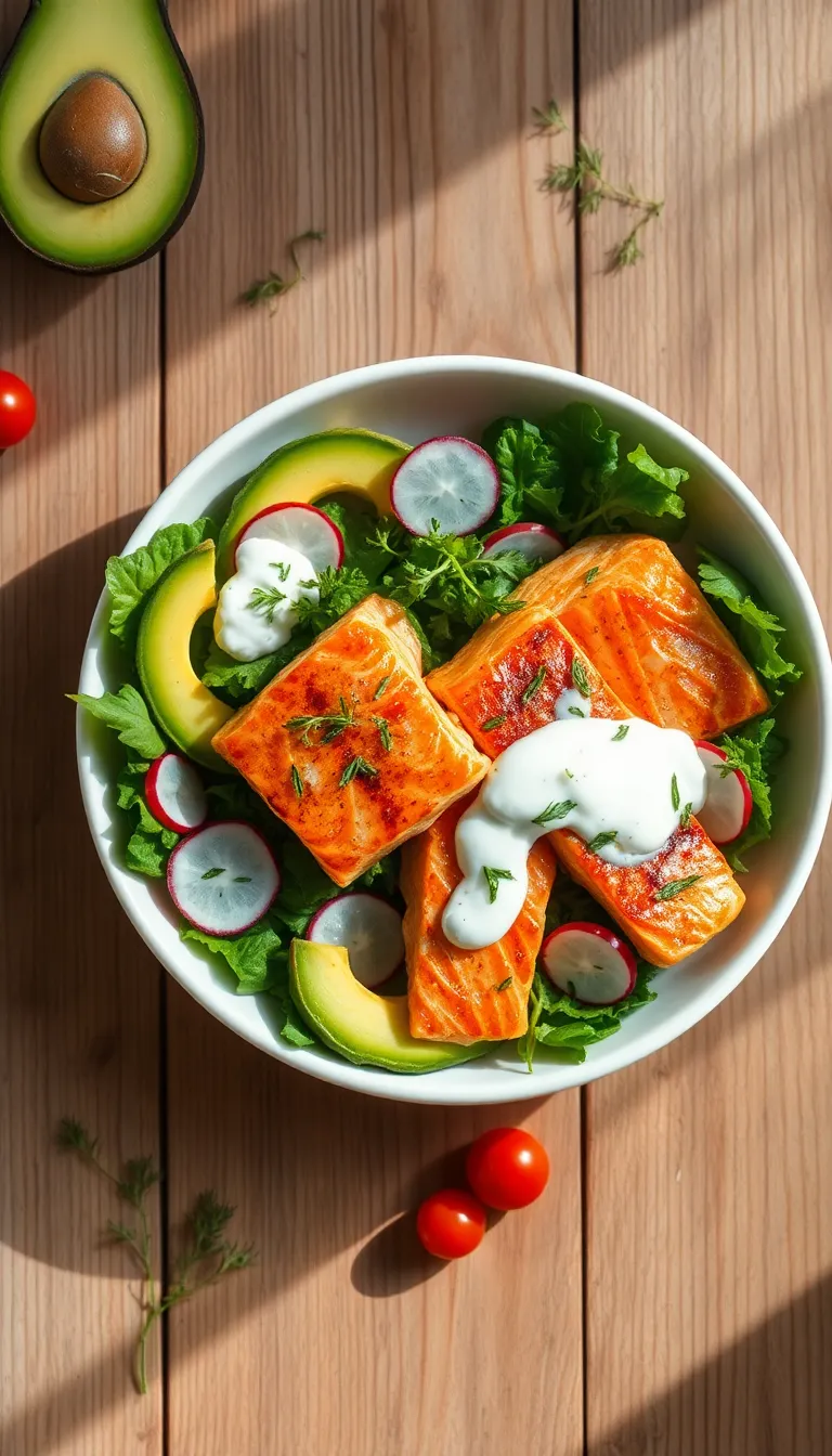 About This avocado salmon salad Recipe