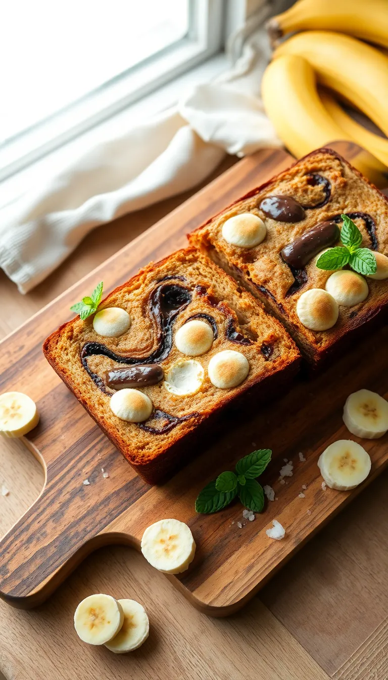 About This salty marshmallow banana bread Recipe
