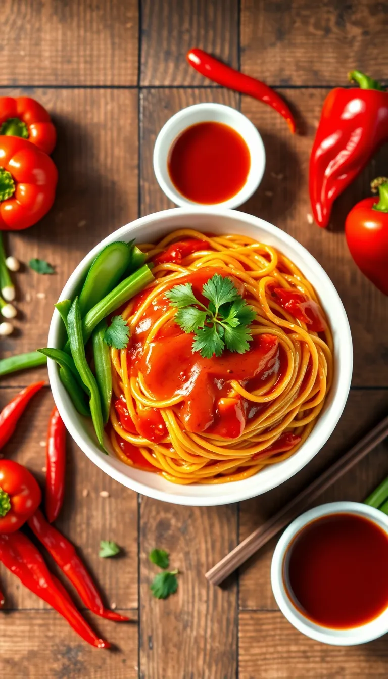 About This sweet chili noodles Recipe