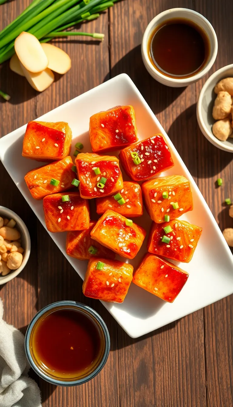 About This honey garlic salmon bites Recipe