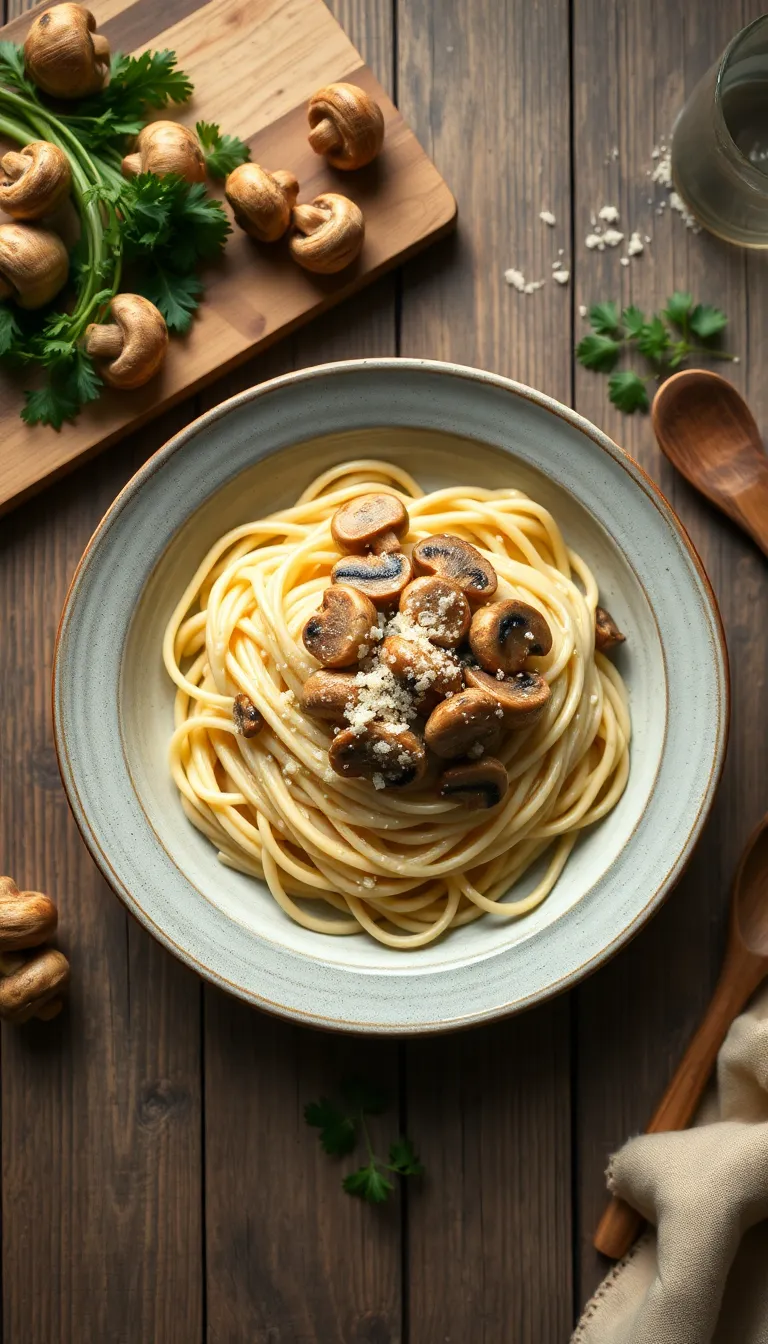About This mushroom alfredo Recipe