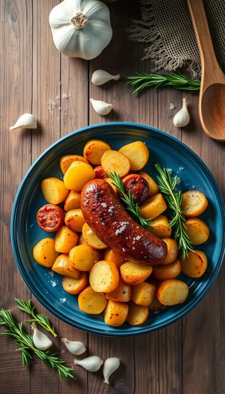 About This roasted potato and kielbasa Recipe