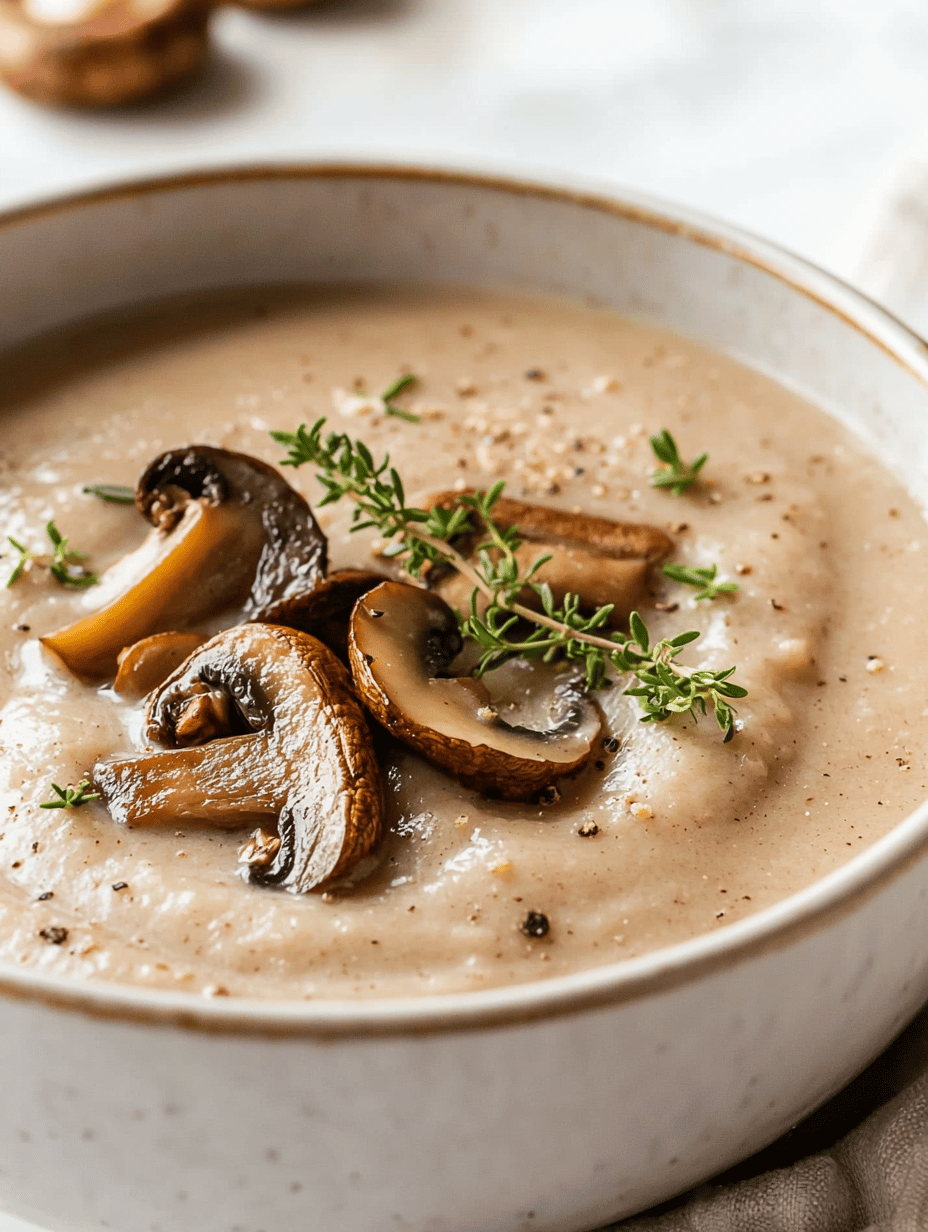 Autumn Awakening: Creamy Mushroom Soup with a Secret Herb Trick