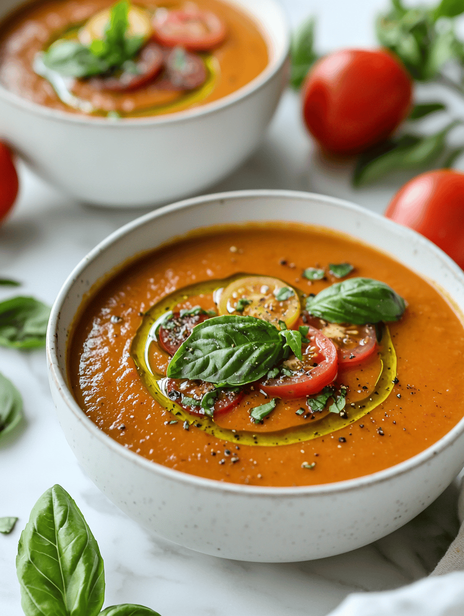 Autumn Tomato Basil Soup: A Cozy Twist on Garden Freshness