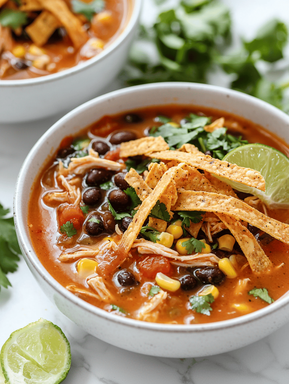 Fall-Inspired Chicken Tortilla Soup with a Twist