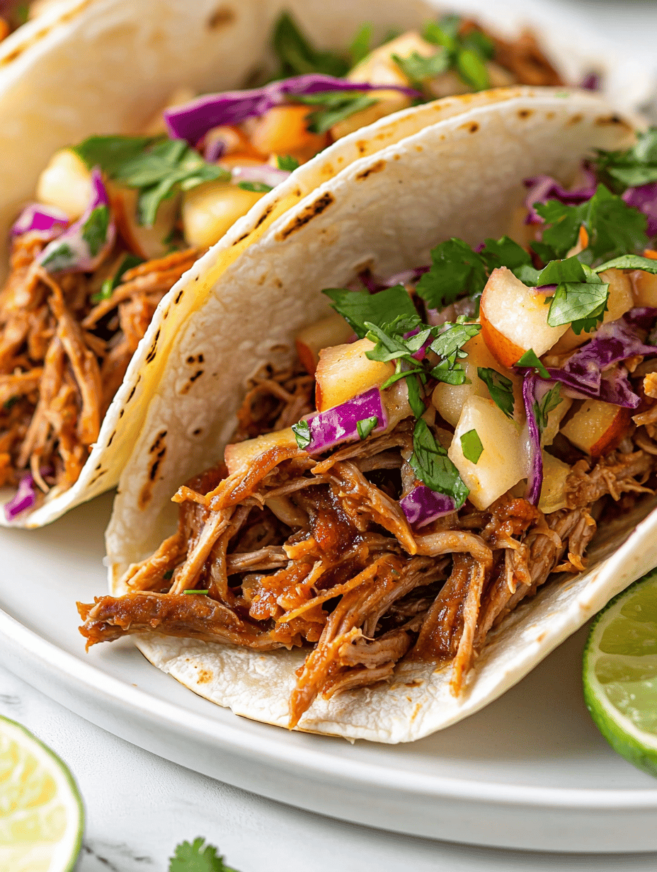 Slow Cooker Pork Tacos with Crunchy Fall Slaw: An Unexpected Harvest Twist