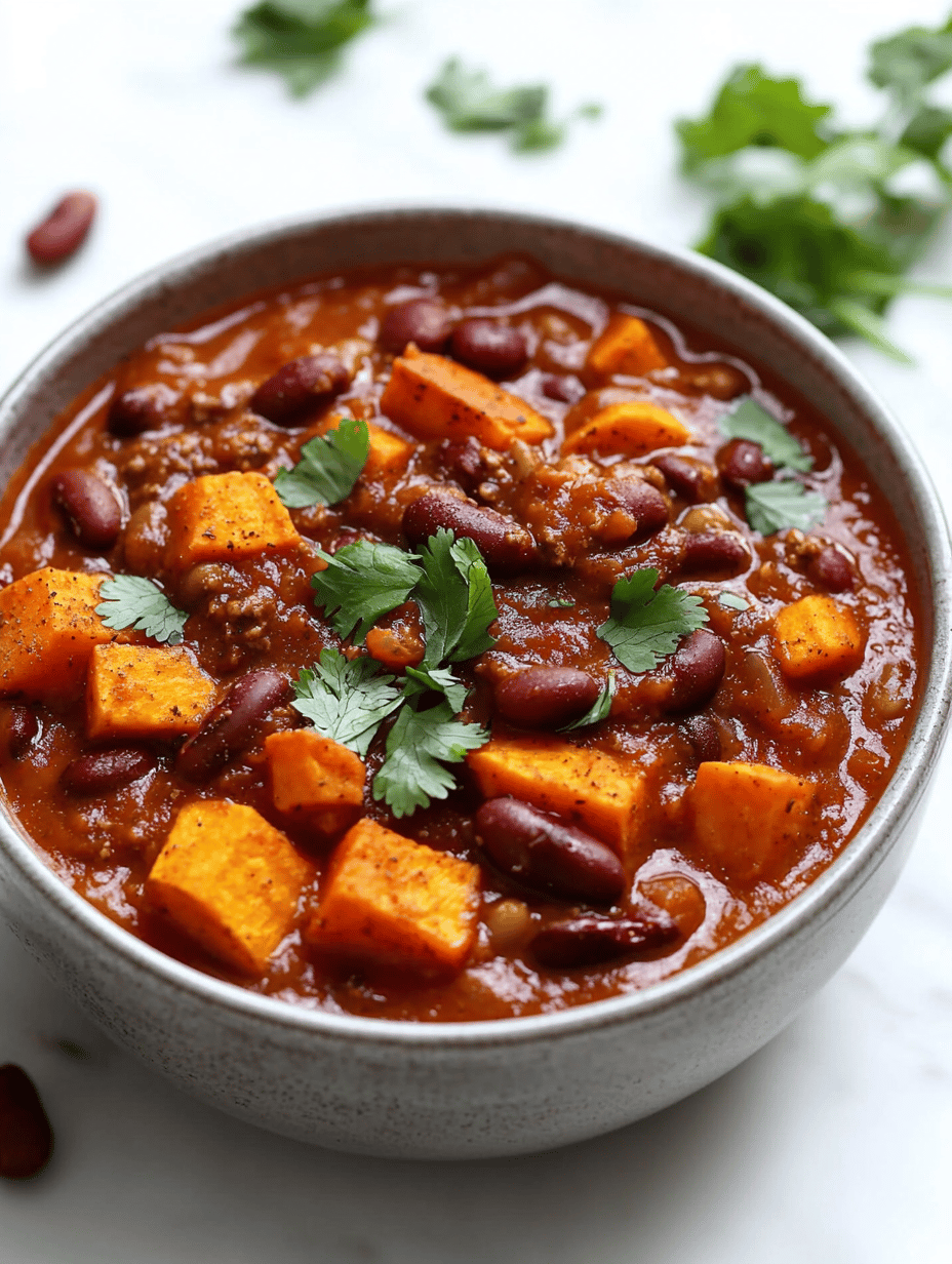 Autumn Sweet Potato Chili: A Cozy Autumnal Twist