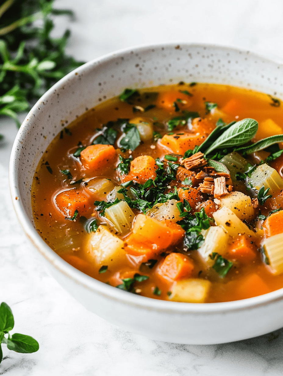 Whimsical Smoked Apple & Sage Vegan Fall Vegetable Soup