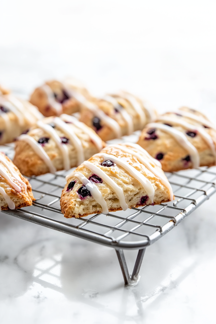 Drizzle over the warm scones before serving