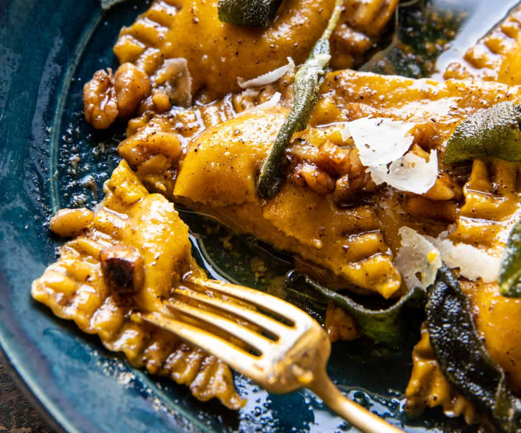 Brown Butter Sage Pumpkin Ravioli