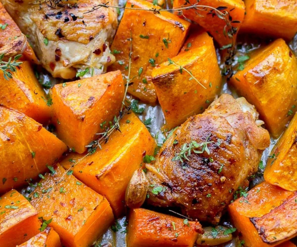 Chicken and Delicata Squash Sheet Pan Dinner