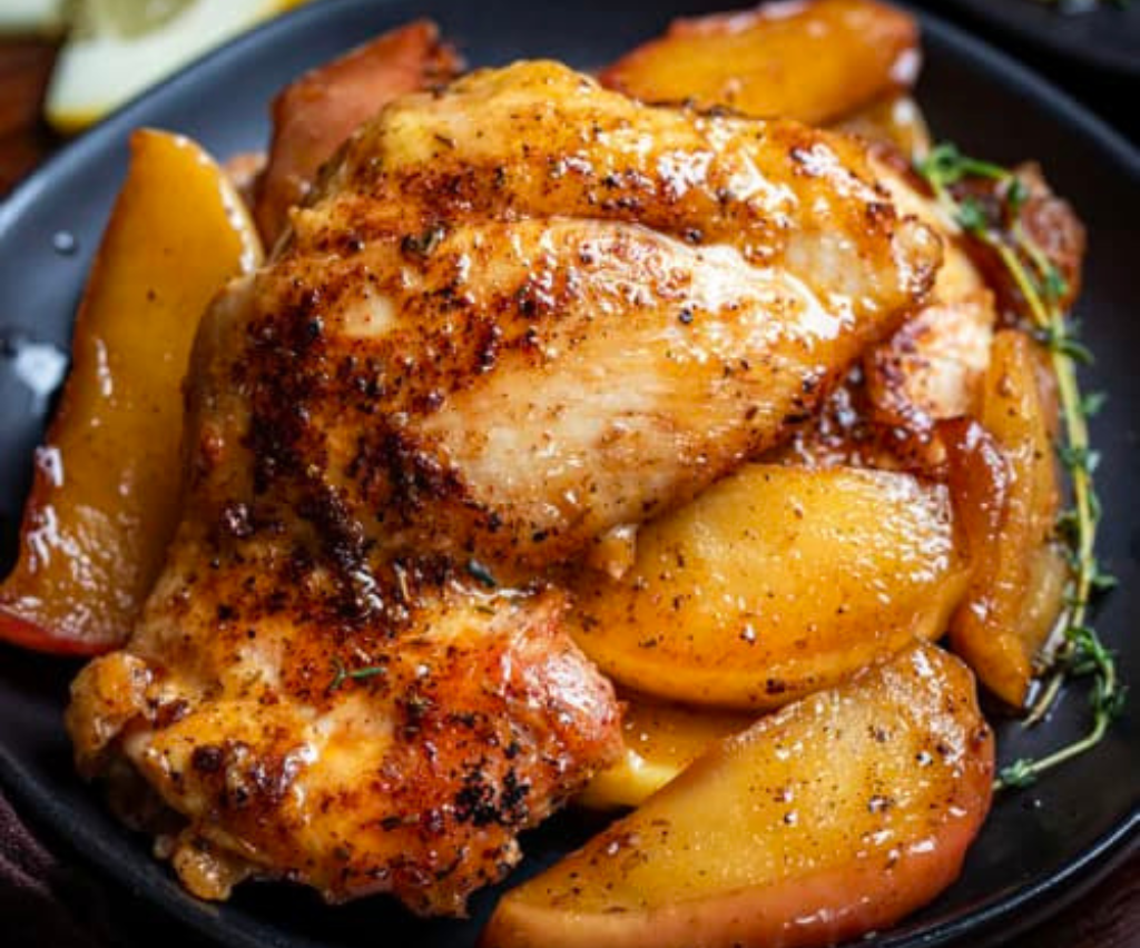 Chicken with Roasted Apples and Rosemary