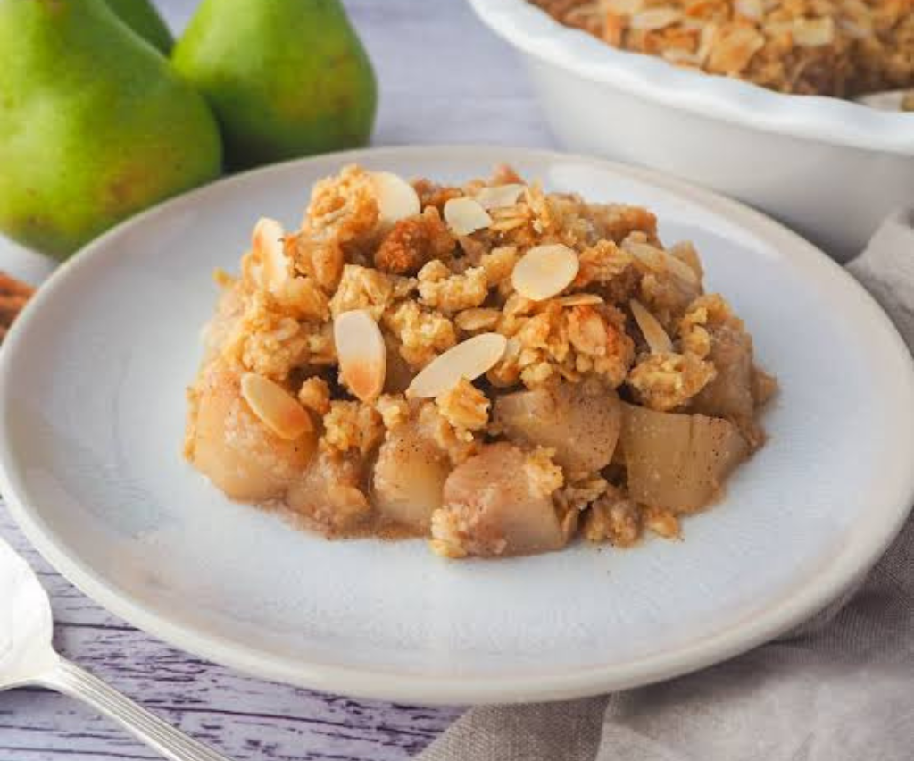 Cinnamon Pear Crumble