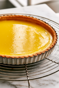 Cool the tart to room temperature