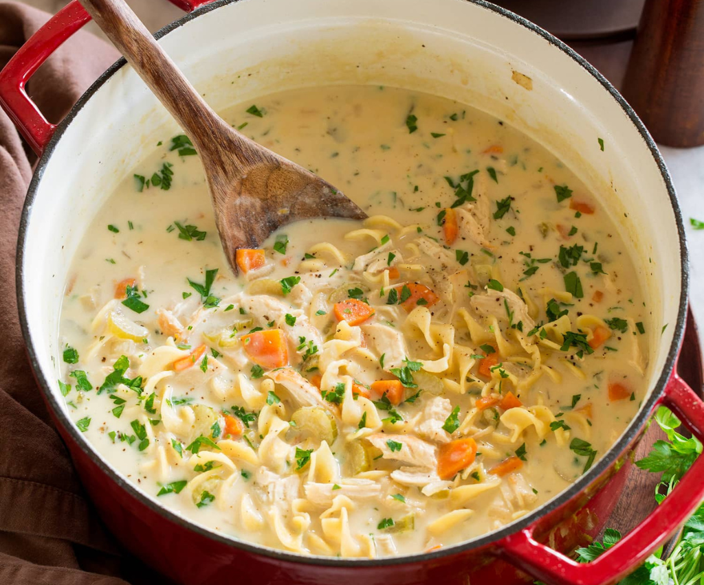 Creamy Chicken Noodle Soup