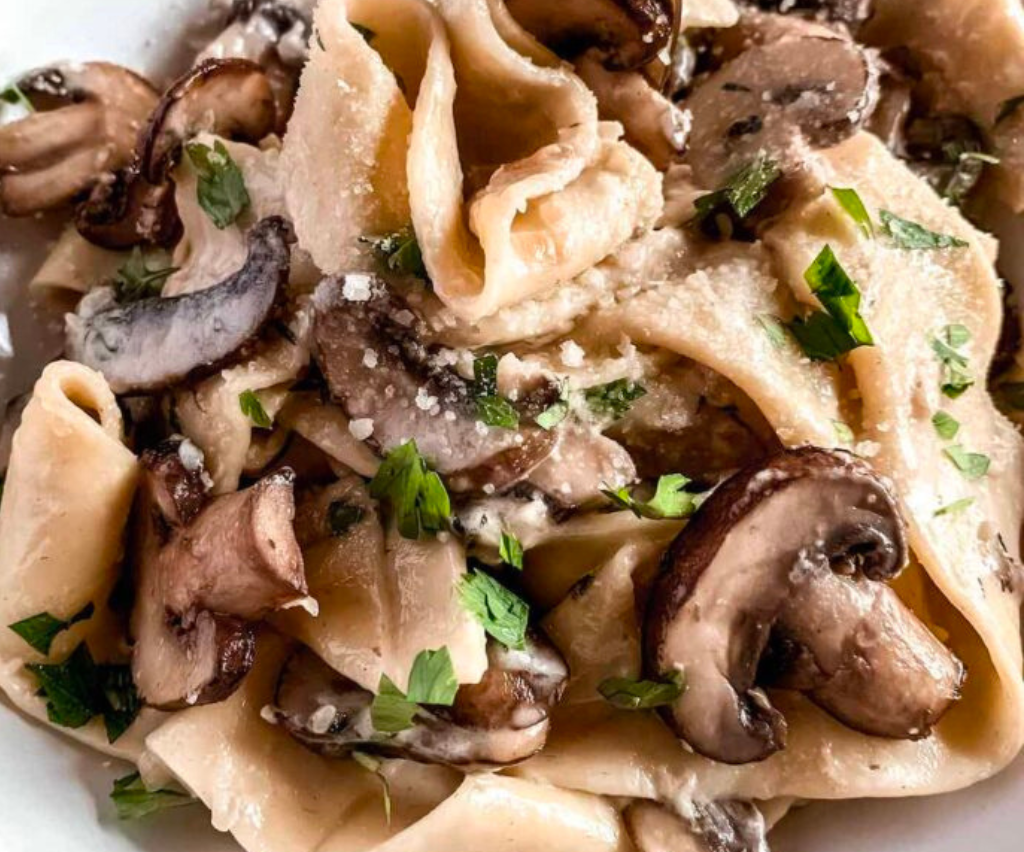 Creamy Mushroom Parmesan Pasta