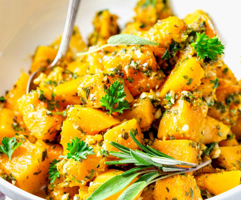 Garlic Herb Chicken with Butternut Squash