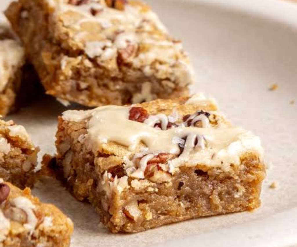 Maple Pecan Blondies