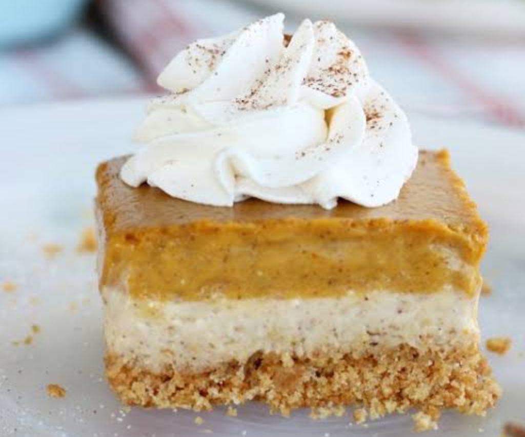 Pumpkin Cheesecake Bars