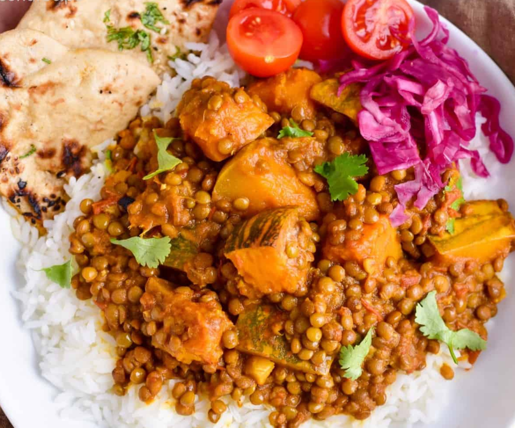 Slow Cooker Pumpkin Lentil Curry