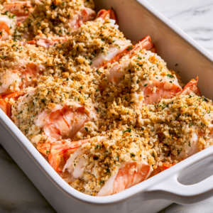 Divide the stuffing evenly among the shrimp