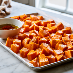 Preheat the oven to 400°F (200°C) and line a baking sheet with parchment paper.
