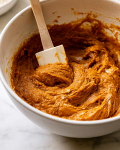 Add the dry ingredients to the wet mixture and gently fold