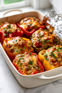 Cover loosely with foil and bake for 20 minutes