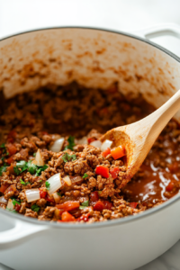 Mix in the tomato paste, chili powder, smoked paprika