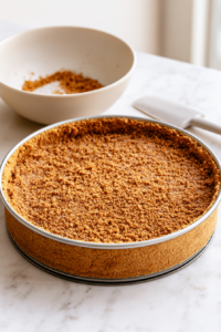 Combine the graham cracker crumbs