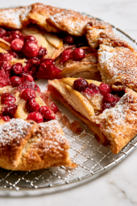 Let the galette cool on the baking sheet