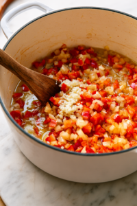 Heat the olive oil in a large Dutch oven over medium heat.