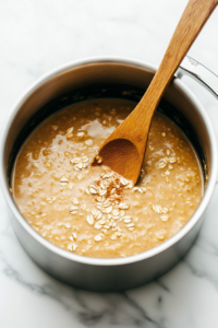 Stir in the rolled oats along with the pumpkin pie spice