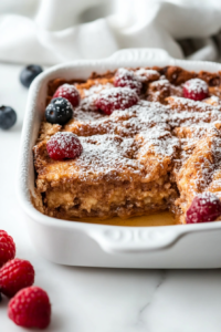 Allow the casserole to rest for about 10 minutes before serving.