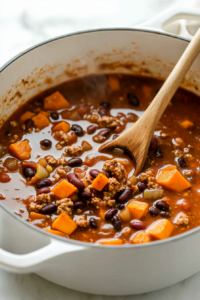 Bring the chili to a gentle boil, then reduce the heat