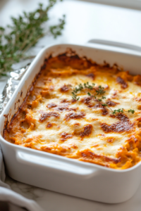 Cover the dish with foil and bake until the noodles