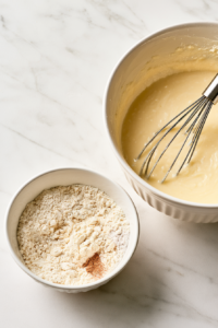 In a medium bowl, whisk together the flour
