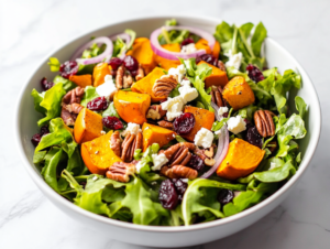 Drizzle the maple Dijon dressing
